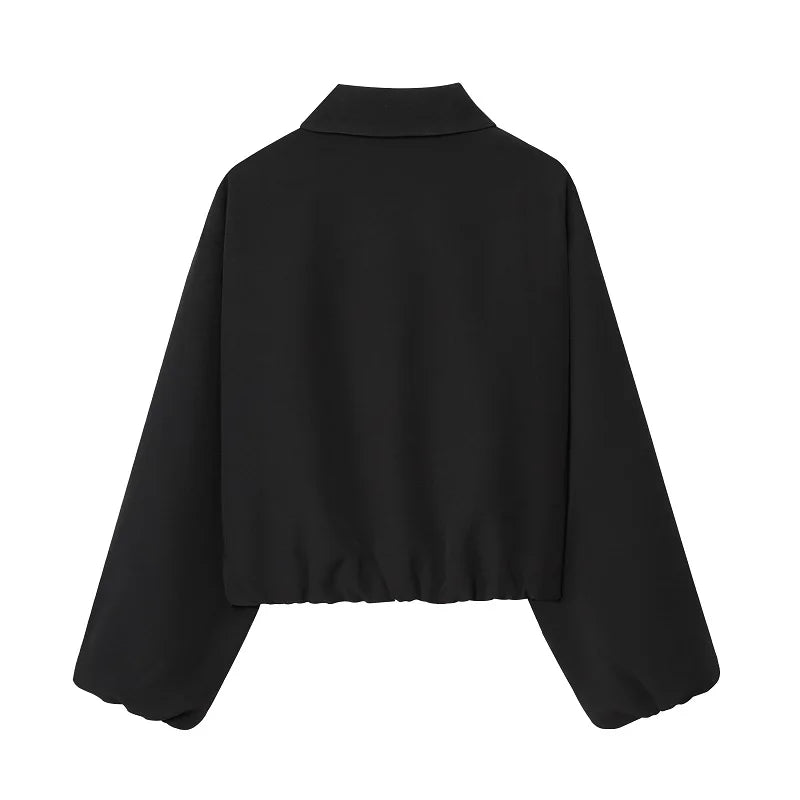Chaqueta bomber con bolsillos