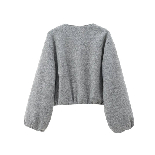 Chaqueta bomber con cremallera
