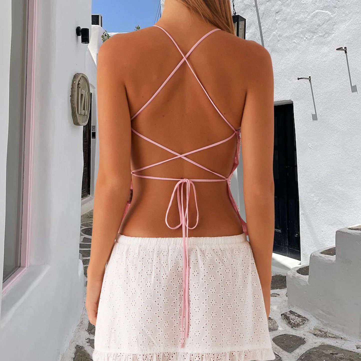 Top tirantes Sequin con escote V