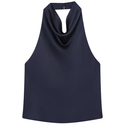 Top Halter de Satin