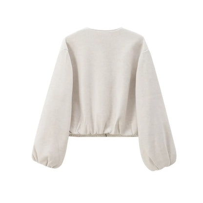 Chaqueta bomber con cremallera