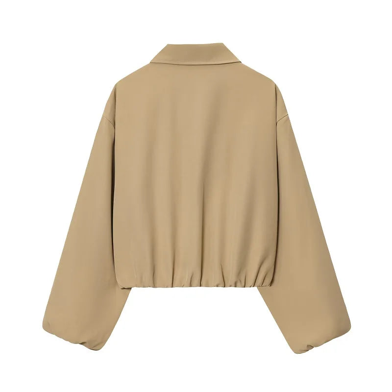 Chaqueta bomber con bolsillos