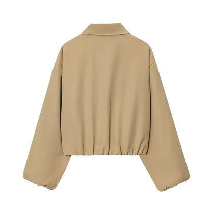 Chaqueta bomber con bolsillos