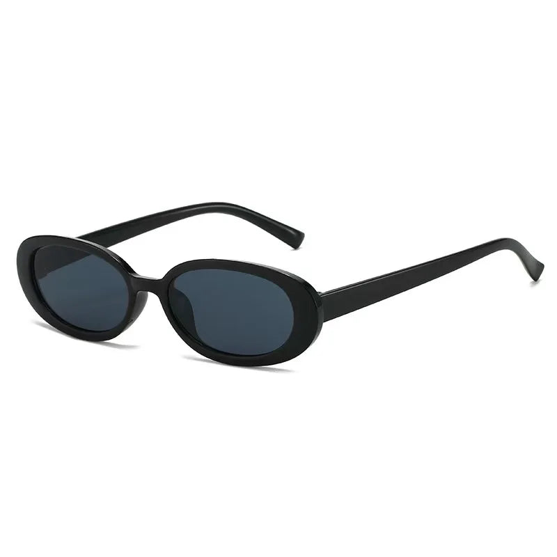 1/2pcs Vintage Small Frame Oval Shaped Sunglasses Outdoor Travel Beach Holiday UV Protection Eyewear Fashionable Shade Glasses