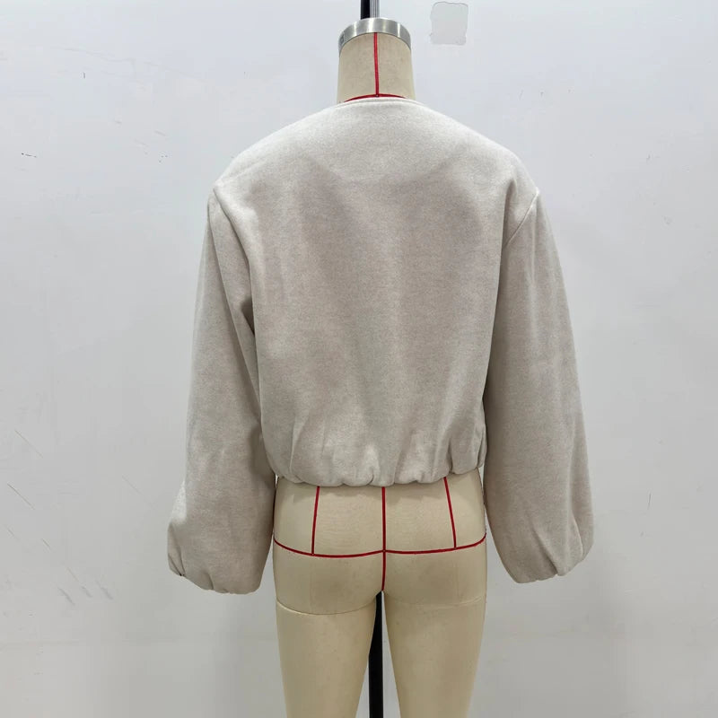 Chaqueta bomber con cremallera