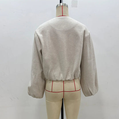 Chaqueta bomber con cremallera