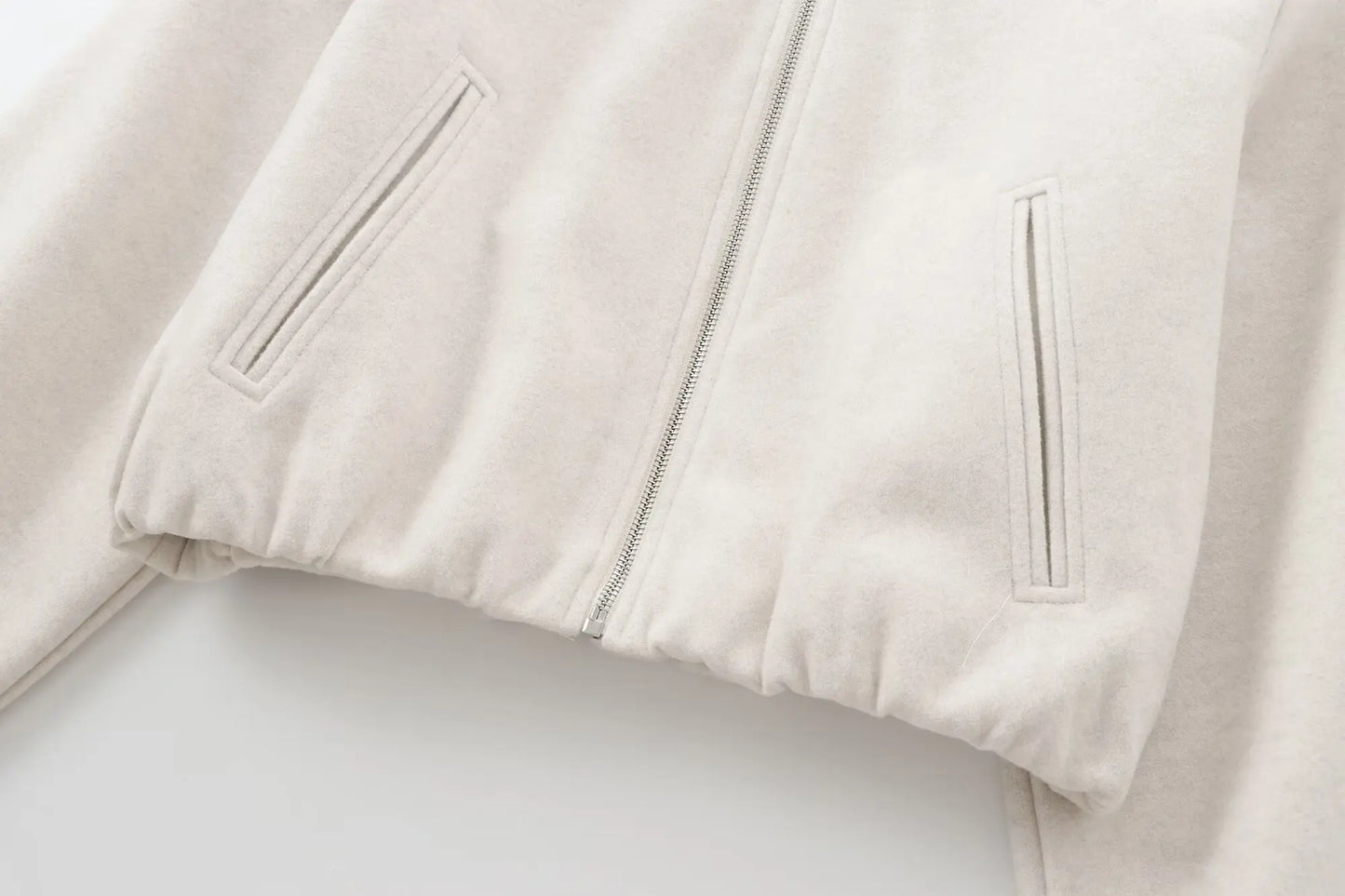 Chaqueta bomber con cremallera