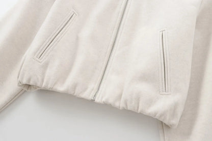 Chaqueta bomber con cremallera