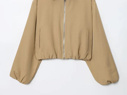 Chaqueta bomber con bolsillos