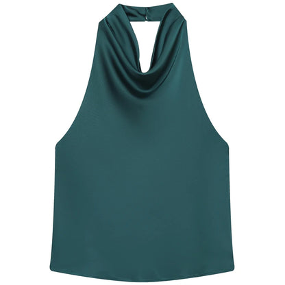 Top Halter de Satin