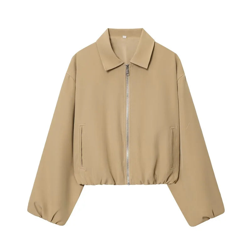 Chaqueta bomber con bolsillos