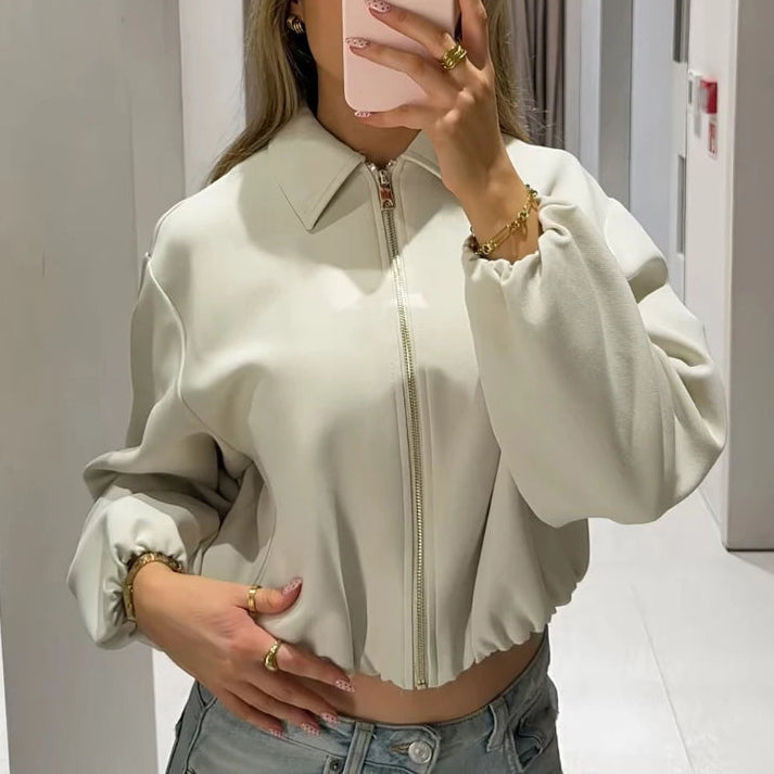 Chaqueta bomber con bolsillos