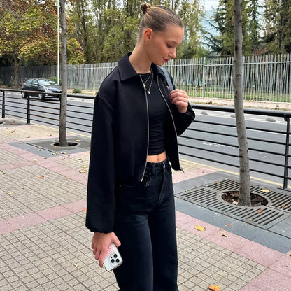 Chaqueta bomber con bolsillos