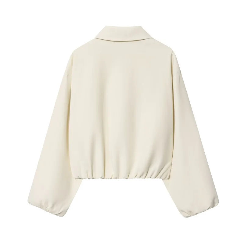 Chaqueta bomber con bolsillos