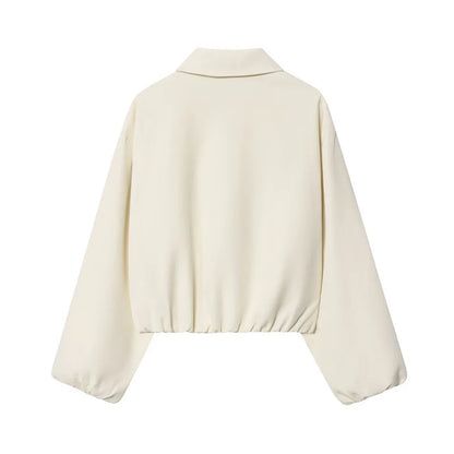 Chaqueta bomber con bolsillos